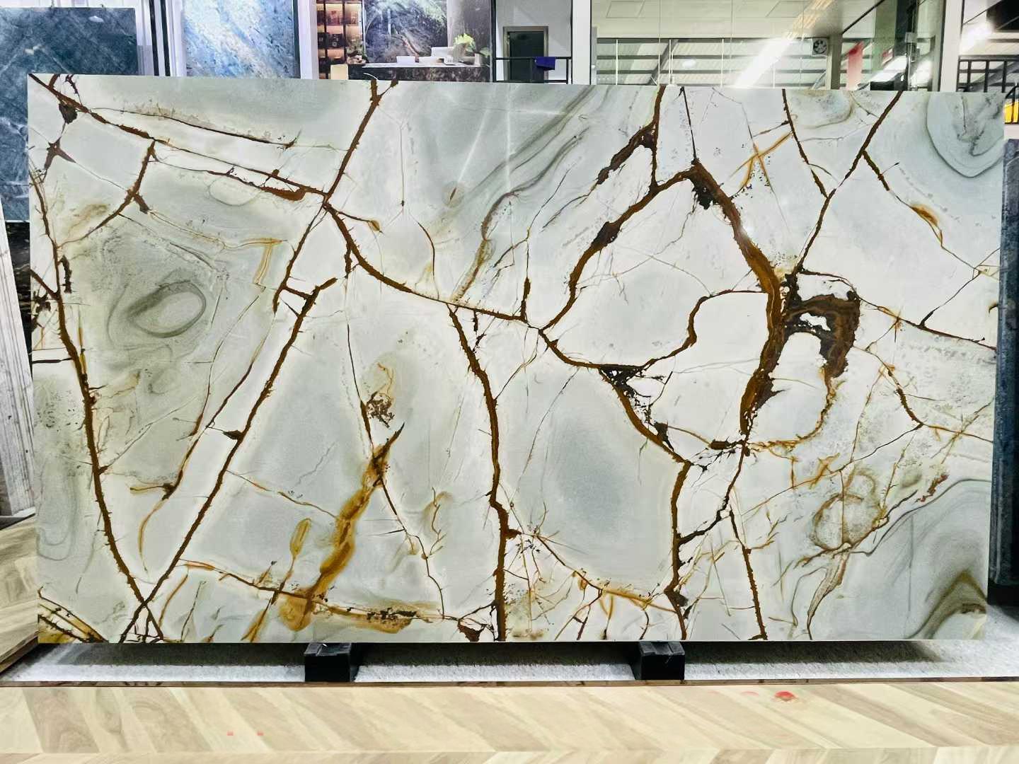 1. Blue Roma Quartzite Slab