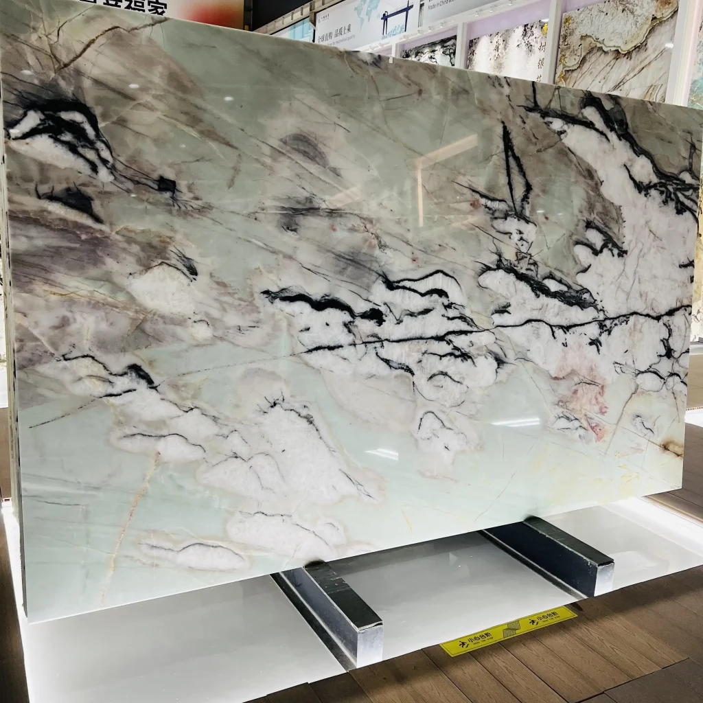 1. Cristallo Tiffany Quartzite Slab