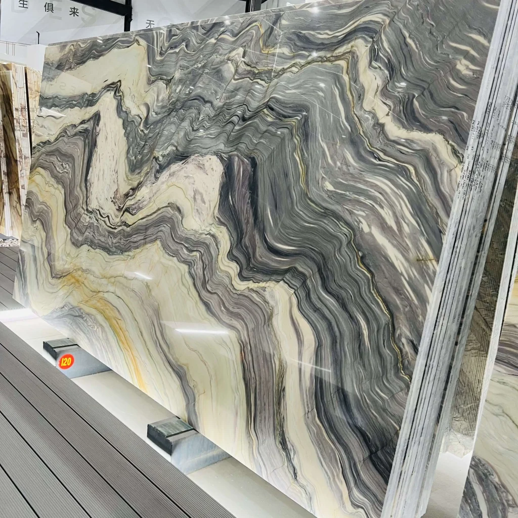 1. Explosion Blue Quartzite Slab