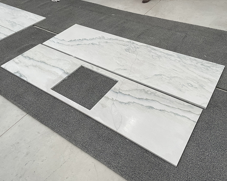 1. White Macaubas Quartzite Bench