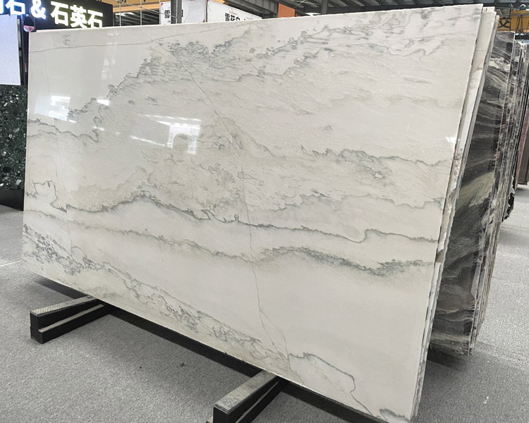 1. White Macaubas Quartzite Slab