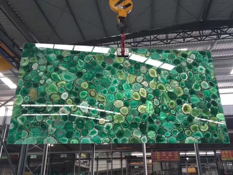 2. Green Agate Slab