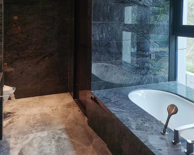 2. London Grey Quartzite Bathroom