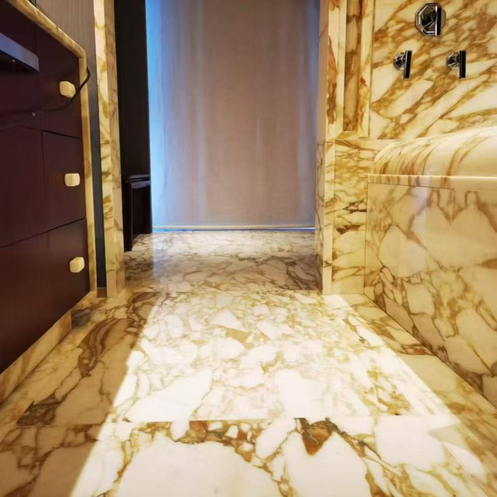 3. Calacatta Oro Marble Bathroom (1)
