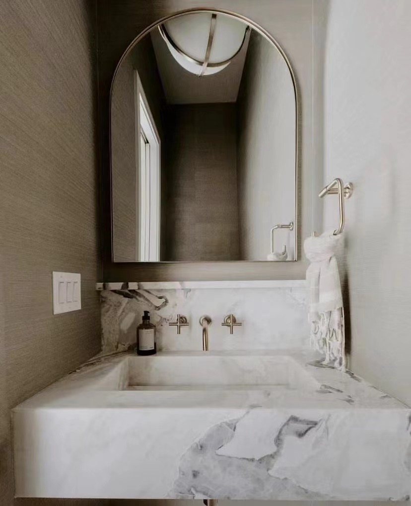 3. Oyster white Quartzite Vanity Top (1)