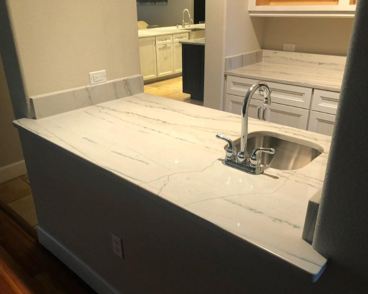 3. White Macaubas Quartzite Bath