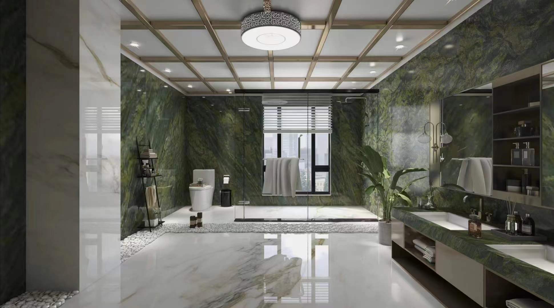 4. Verde Fusion Quartzite Wall Tiles