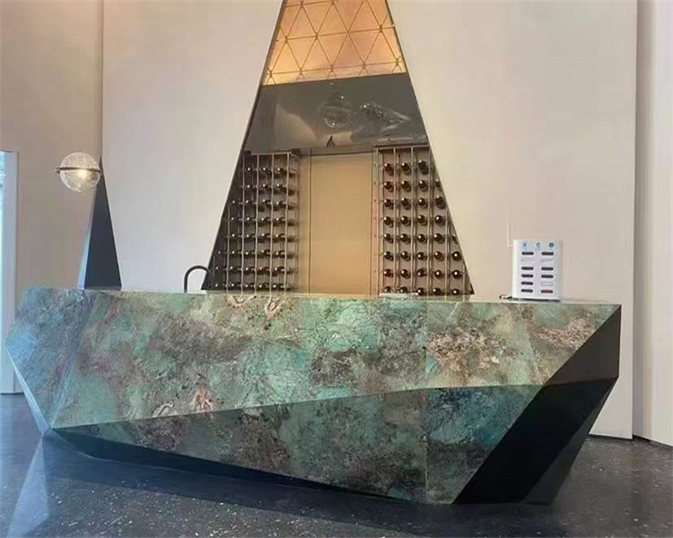 5. Amazon Green Reception Desk