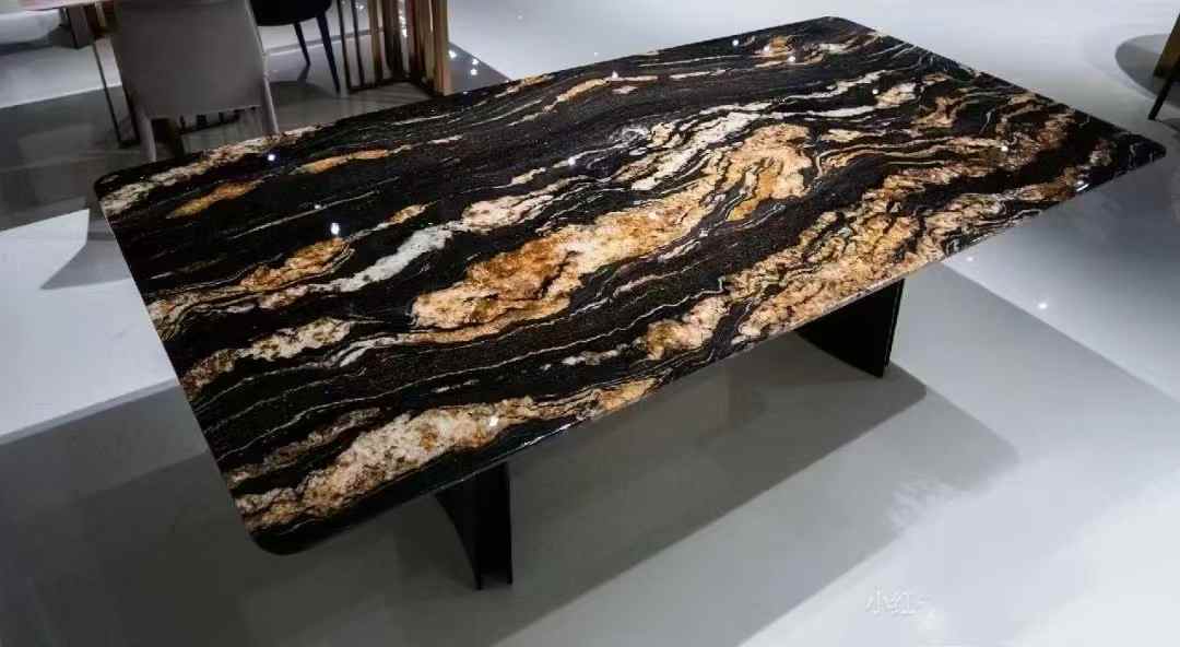 5. Black Fusion Quartzite Table