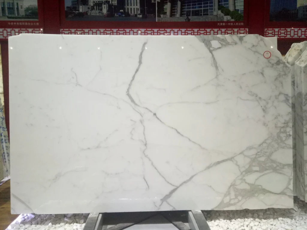 5. Calacatta White Marble Slabs