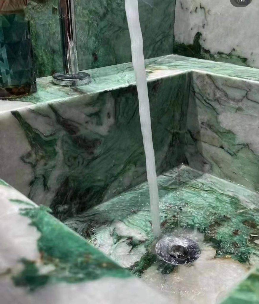 5. Patagonia Green Quartzite Bathroom Vanity (2)
