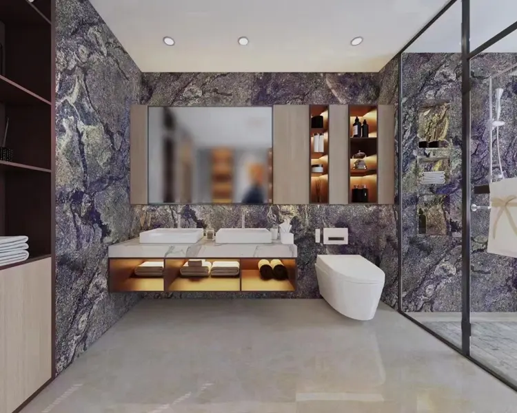 6. Blue Bahia Granite Wall Tiles