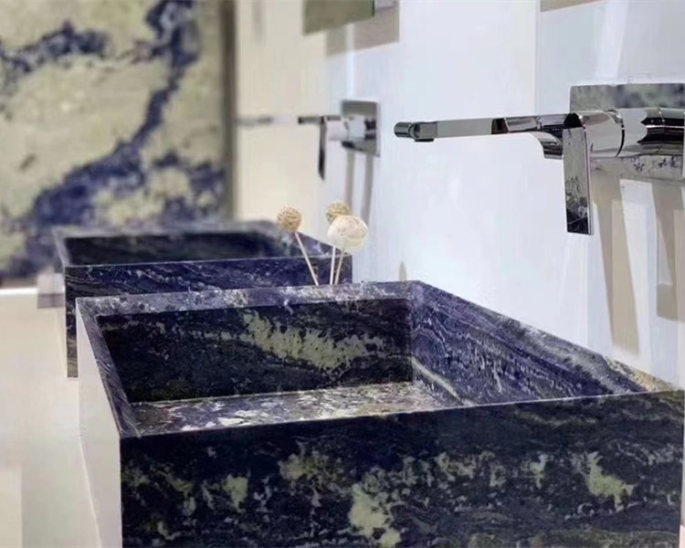 6. Blue Sodalite Granite Sink