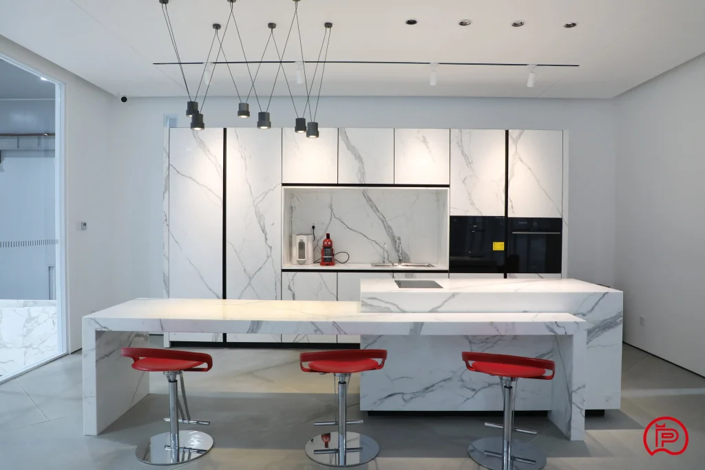 6. Calacatta White Marble Countertop
