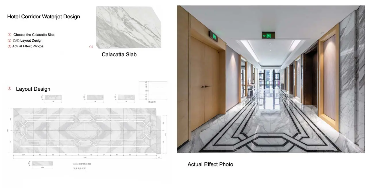 8. Calacatta Marble Layout Design