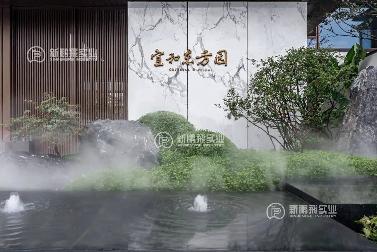 1. Oriental Villa Calacatta Marble Wall
