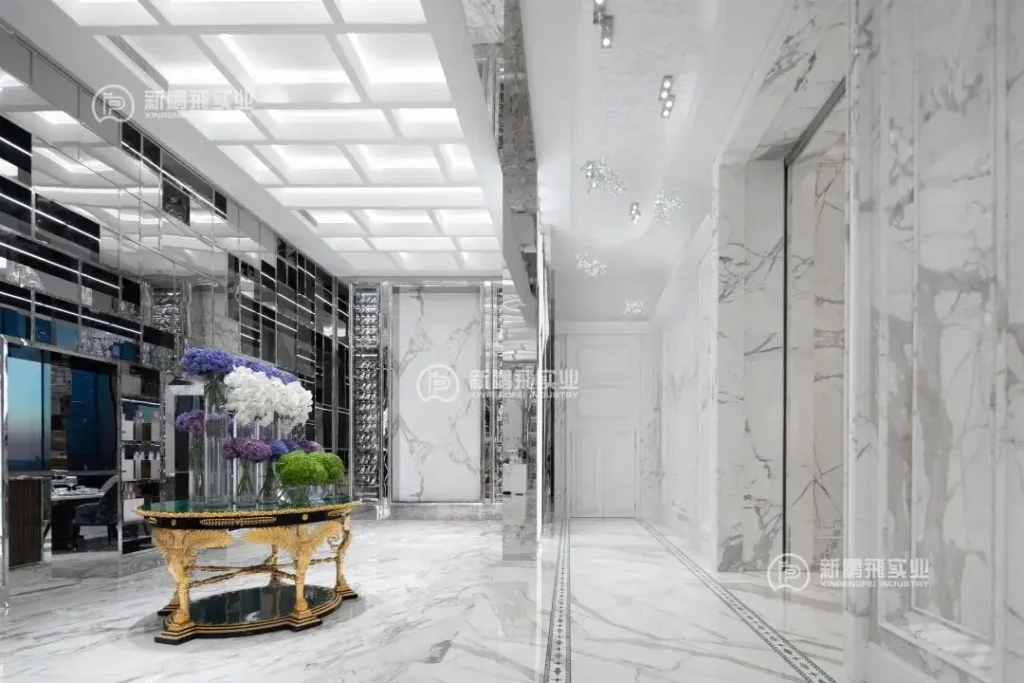 2. Calacatta Marble Wall and columns (4)