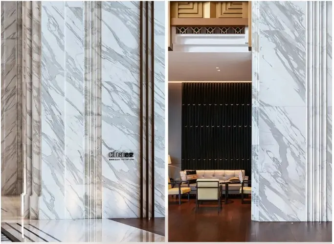 2. Calacatta marble clad walls (3)