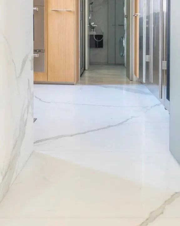 2. Calacatta marble corridor floor (2)