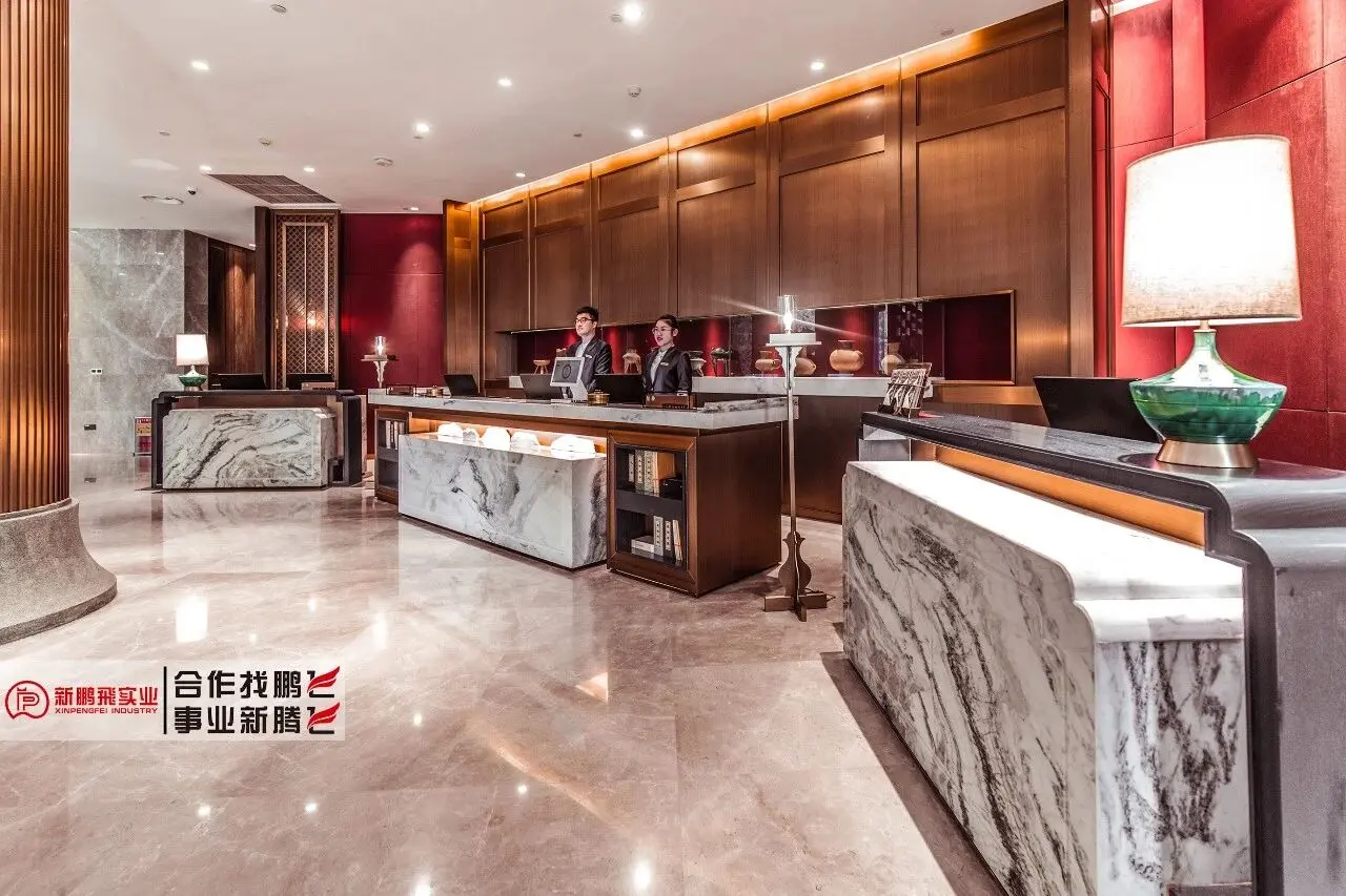 3. Hotel marble reception desk