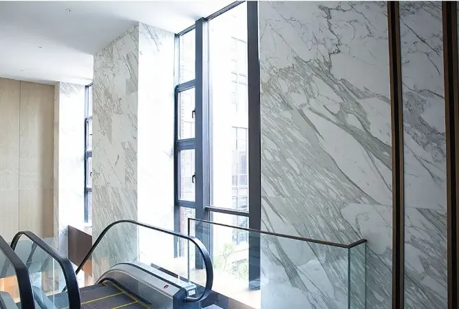 4. Calacatta Marble Escalator Wall (2)