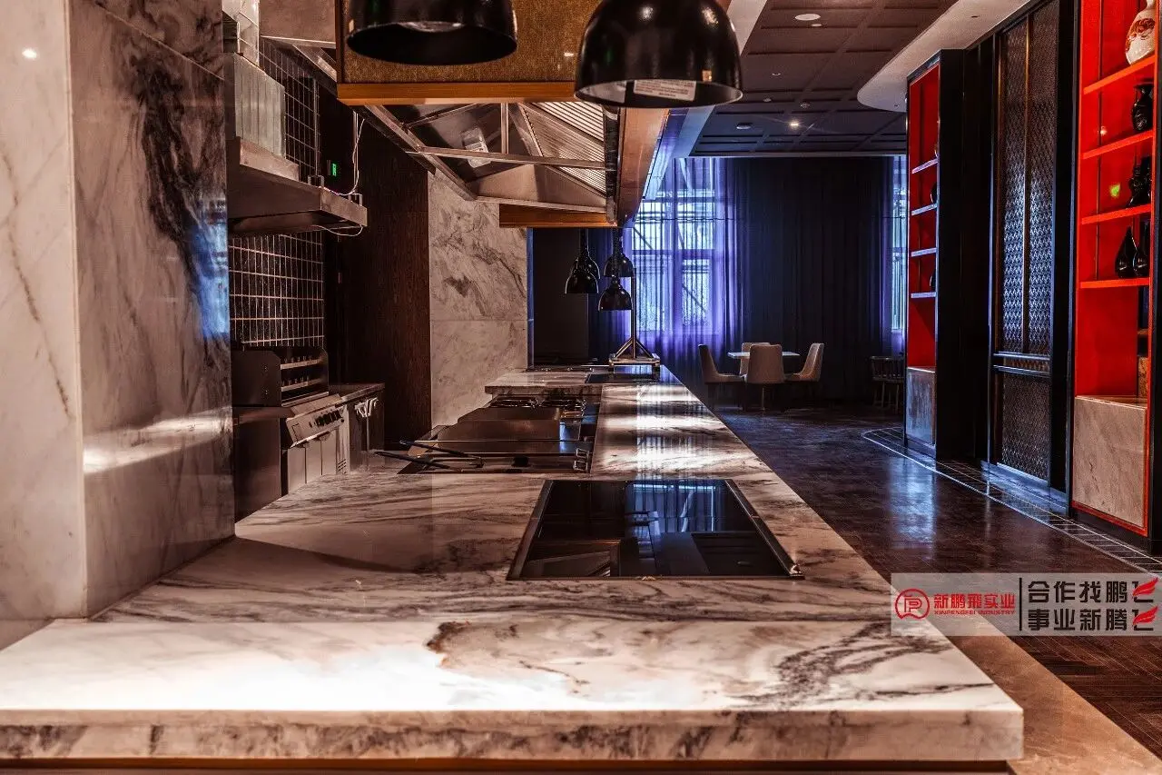 6. Castro White Marble Countertop