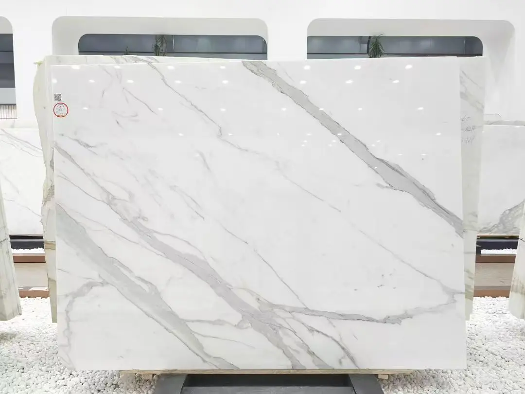 Calacatta Marble Slabs Display