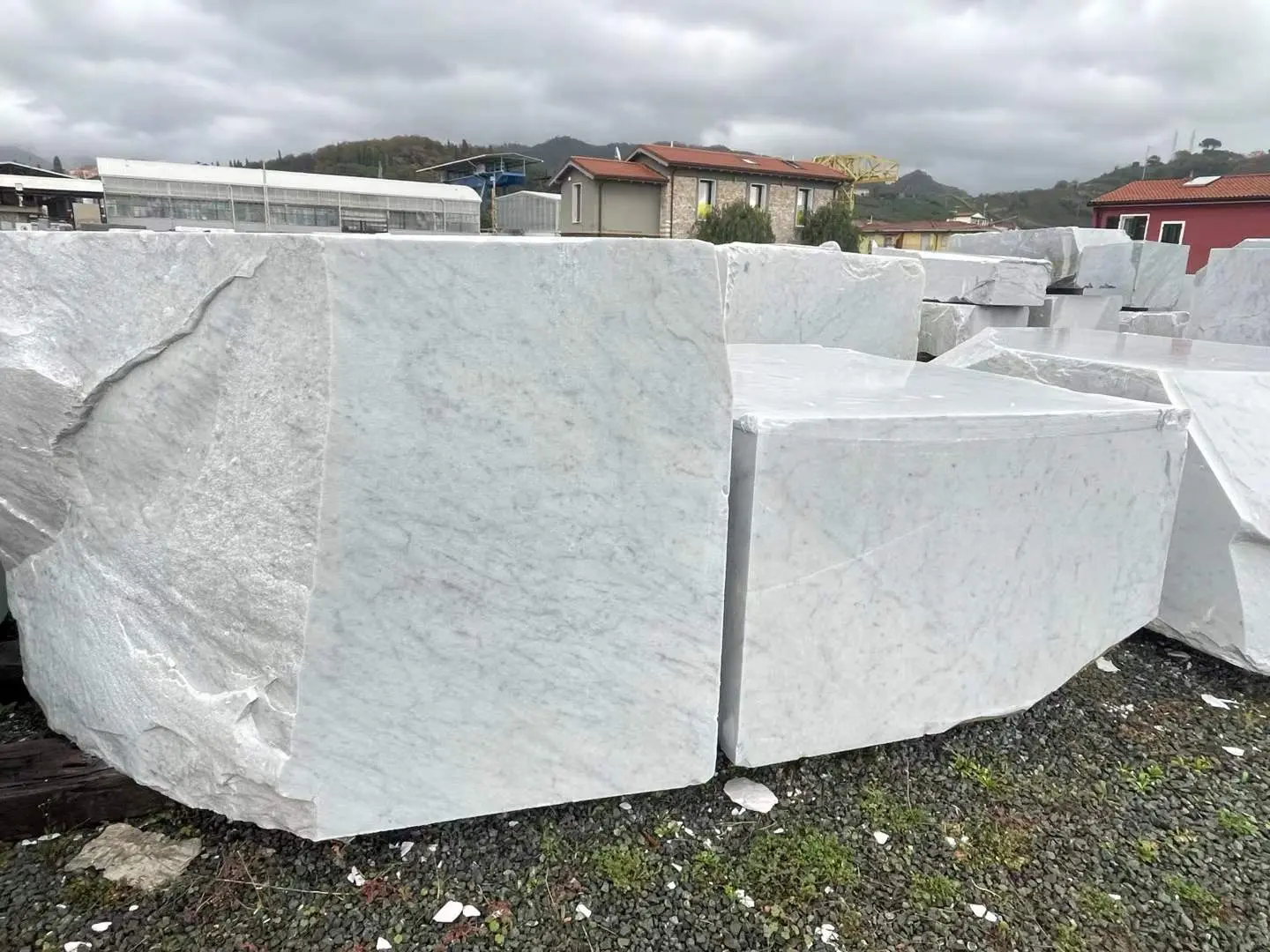 Carrara White Marble Large Size Block
