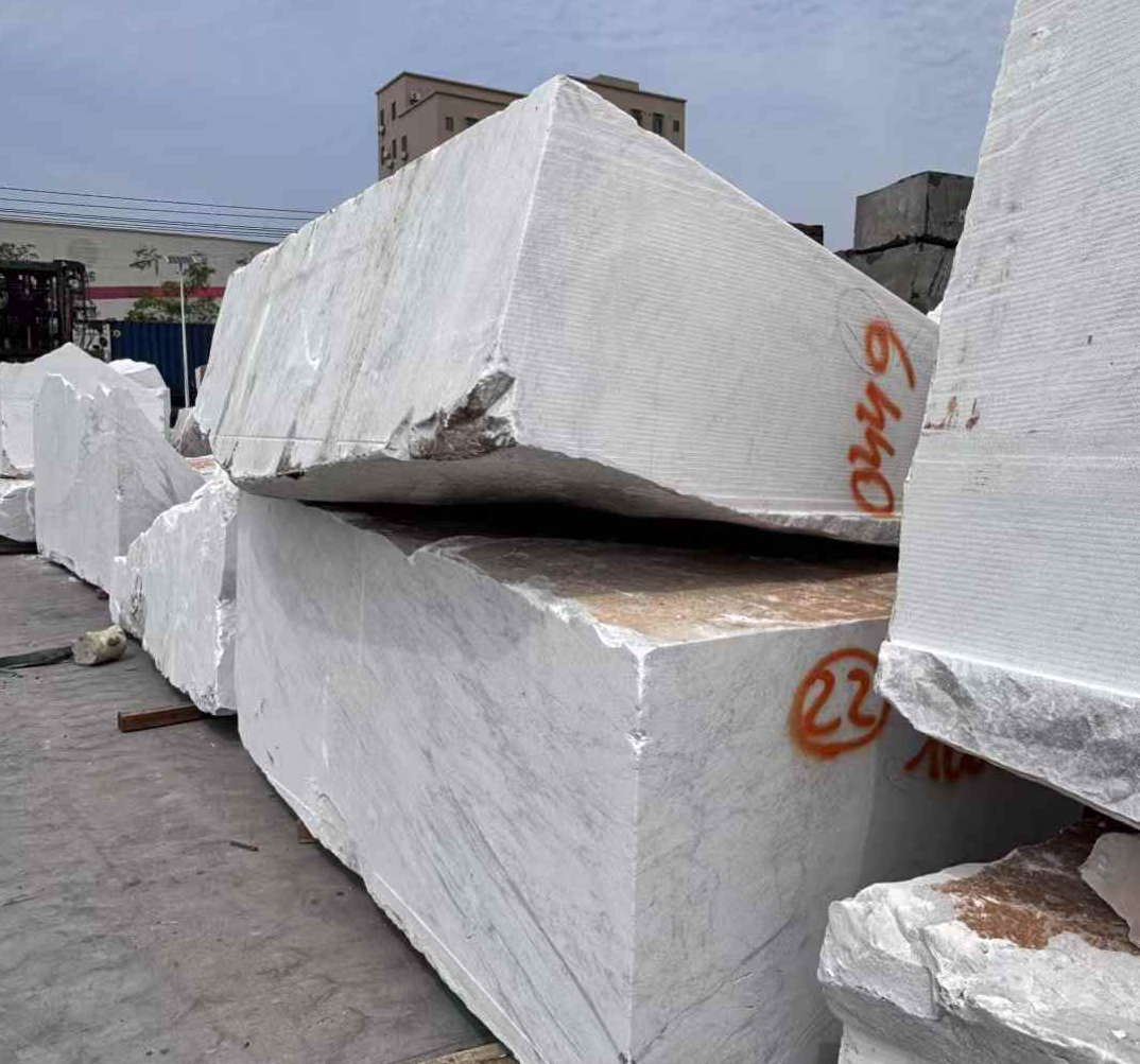 Carrara White Marble Raw Blocks