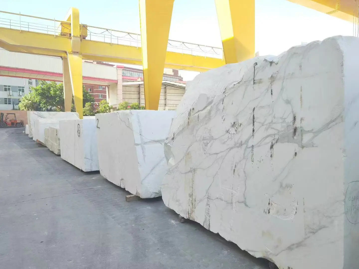 Organized Marble Blocks