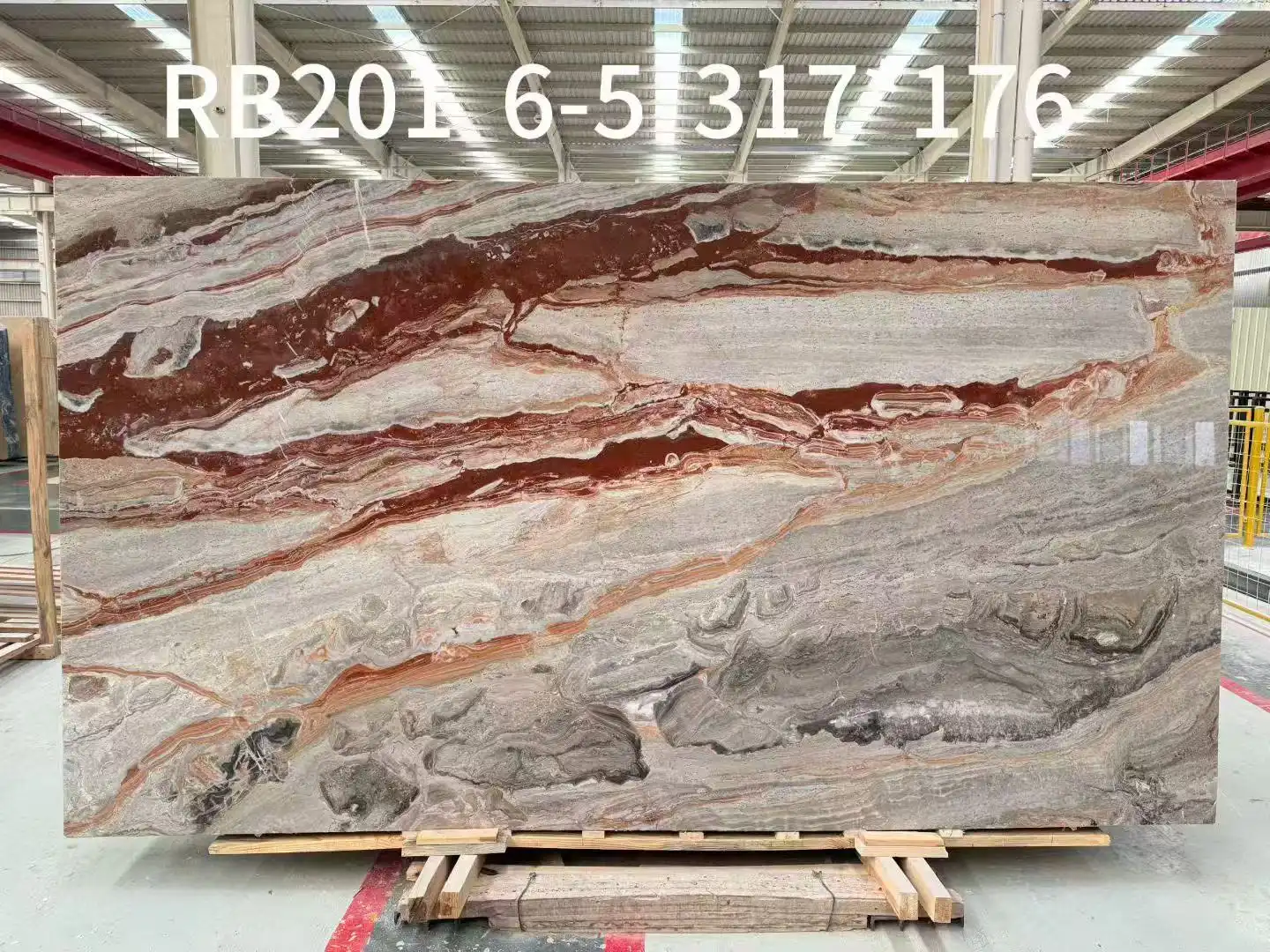 Orobico Rosso Polished Slab Horizontal