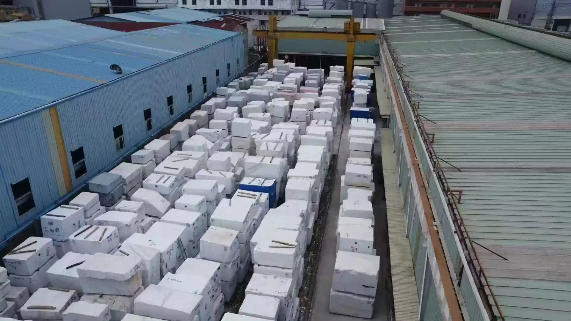 Sivec White Marble Blocks Yard