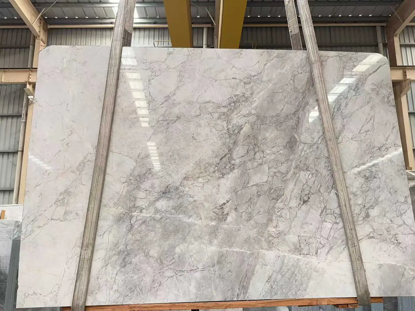 Super White Marble Slab Polished Surface